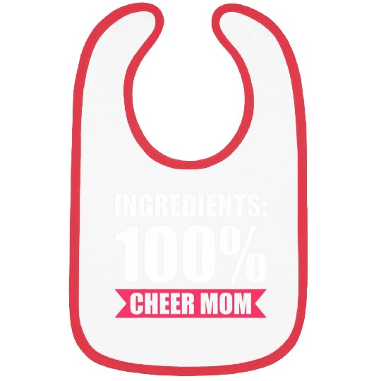 Ingredients 100 cheer mom cheer coach Bibs