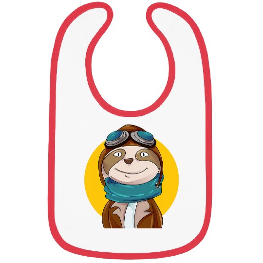 Aviator Sloth Pilot Bibs
