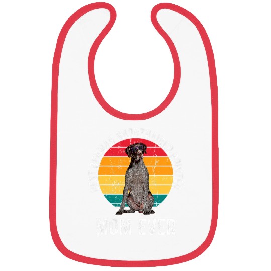 GSP Mom vintages German Shorthaired Pointer Mom Dog Lover Fun Bibs