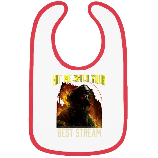 Hit Me With Your bests Stream Fireman Firefighter Bibs