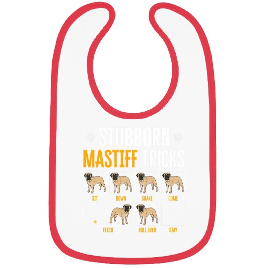 Stubborn Mastiff Tricks English Mastiff Dog Bibs