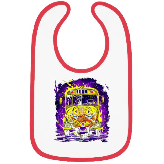 School Bus Driver Art 22 Bibs
