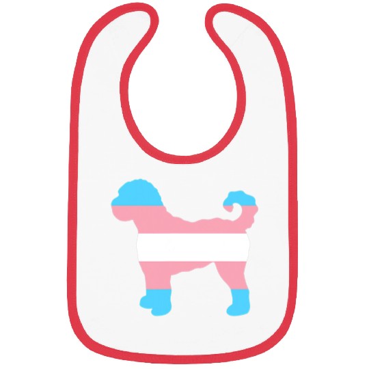 Dog Goldendoodle Trans Pride Flag Goldendoodle Dog Bibs