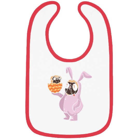 Pug Bunny Dog Parent Bibs
