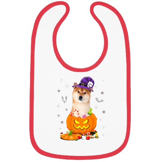 Dog Shiba Inu Halloween Pumpkin Shiba Inu Doge Halloween Hat Bibs