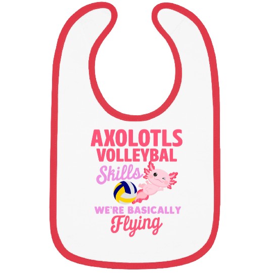 Volleyball Players Axolotls Team Sport Salamanders Pet 1 Bibs