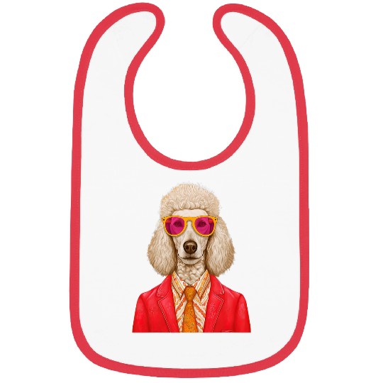 Poodle vintages Style Bibs