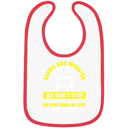School Bus Aide Essentials Monitoring School Bus Monitor Bibs