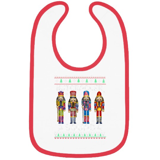 Nutcracker Squad Ballet Dance Matching Family Christmas Ugly Bibs