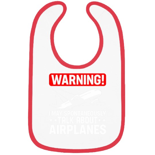 Airplane Funny Flight Plane Flying Boys Men Aviator Bibs