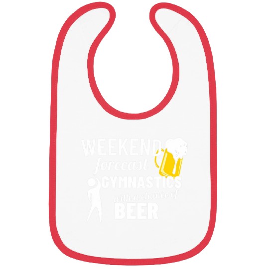 Weekend Forecast Gymnastics Beer Tumbling Bibs