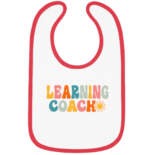 Learning Coachs Crew Retro 1st Day of School Teacher Bibs