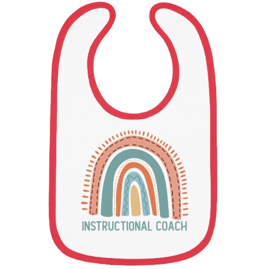 Pastel Rainbow Instructional Coach Bibs