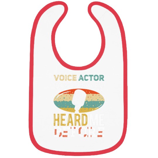 Voice Actor Youve Probably Heard Me Before Microphone Bibs