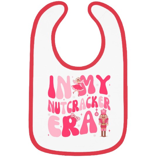 Pink Christmas In My Nutcracker Era Pink Nutcracker Ballet 1 Bibs