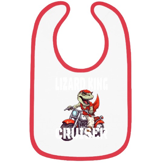 TRexs And Motorcycle Lizard King Cruiser 25 Bibs
