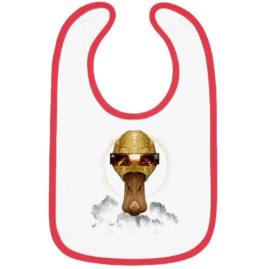 Solar Eclipse Duck Wearing Eclipse Glasses Farmer Bibs