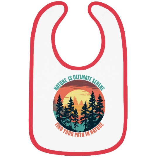Nature is Ultimate Serene Wilderness Explorer Camper Camp Bibs
