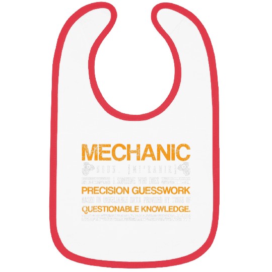 Mechanic Questionable Knowledge Garage Shift Racks Race Car Bibs