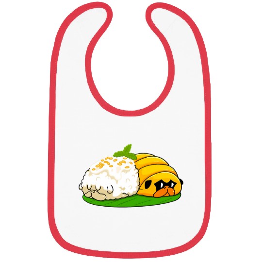 Pug Mango Sticky Rice Bibs