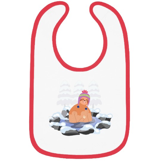 Sloth Ice Bathing Winter Refreshing Bath Bibs