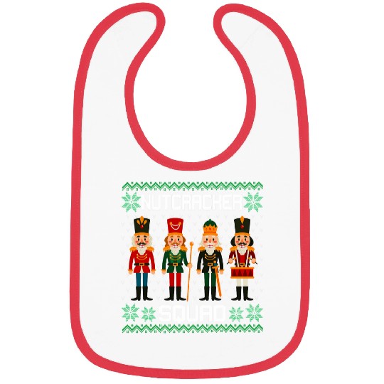Nutcracker Squad Ballet Dance Christmas Ugly Matching Pajama Bibs