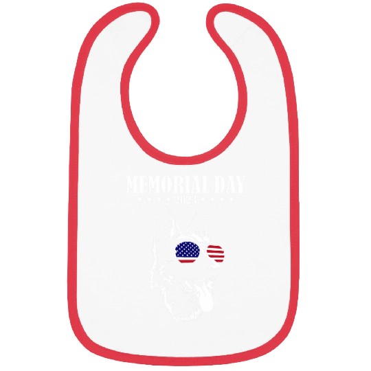 Memorial Day German Shepherd Bibs