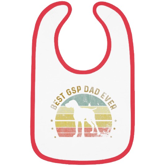 mens bests gsp dad ever german shorthaired pointer lover Bibs