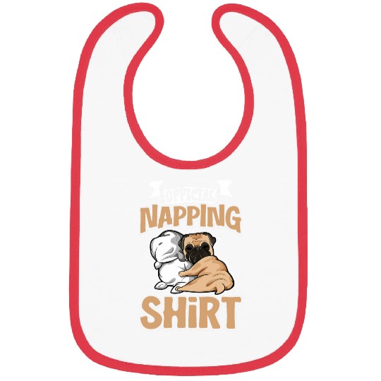 Pug Official Napping Bibs