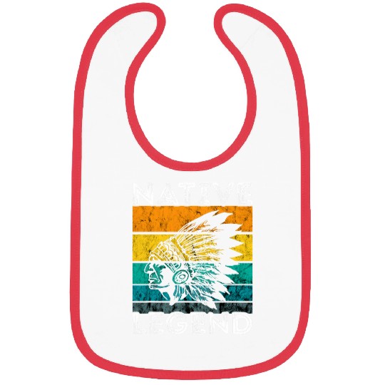Native Legend Retro vintages Native American Indian Chief Bibs