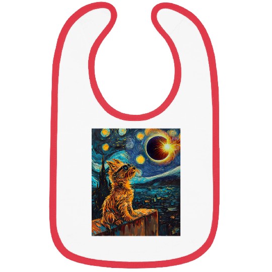 Total Solar Eclipse Norfolk Terrier Dog 5 Bibs