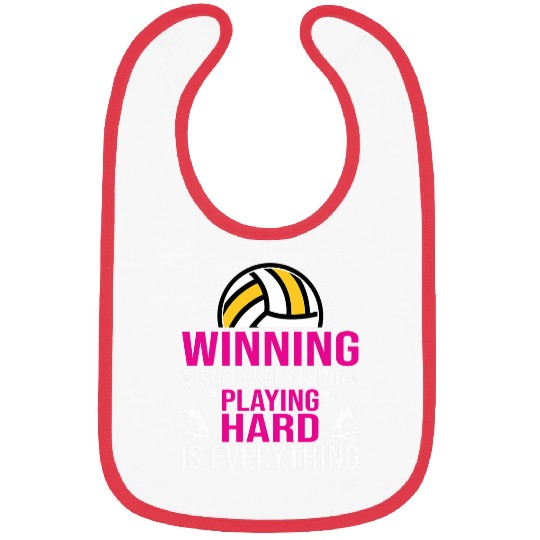 Winning Isnt Everything Playing Hard Funny Volleyball Bibs