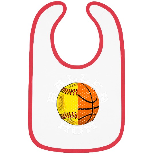 Softball Basketball Player Funny Mom Bibs