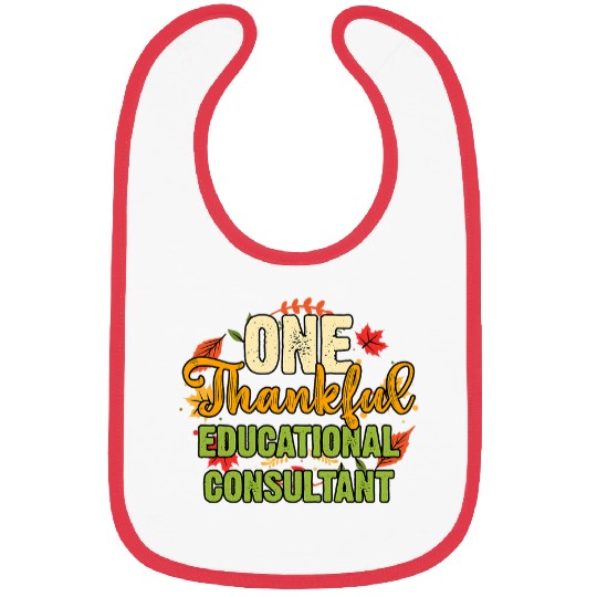 One Thankful Educational Consultant Thanksgiving Bibs