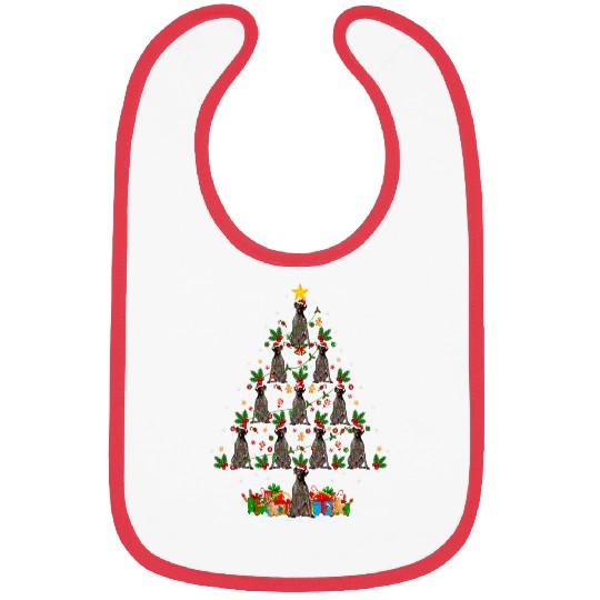 xmass Holiday German Shorthaired Pointer Dog Christmas Tree Bibs