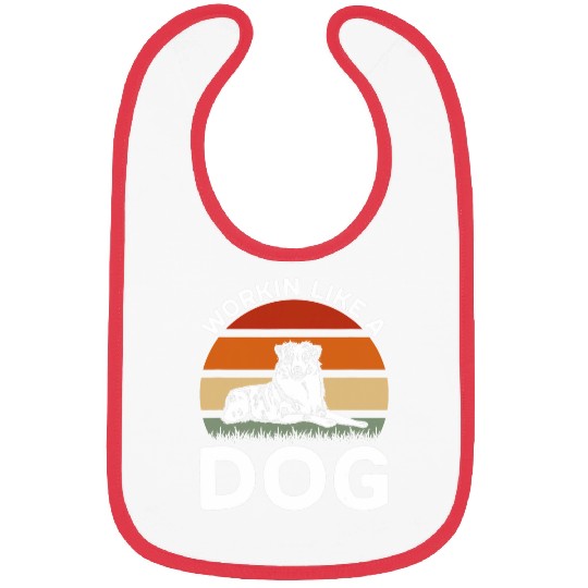 Workin Like A Dog Border Collie Bibs