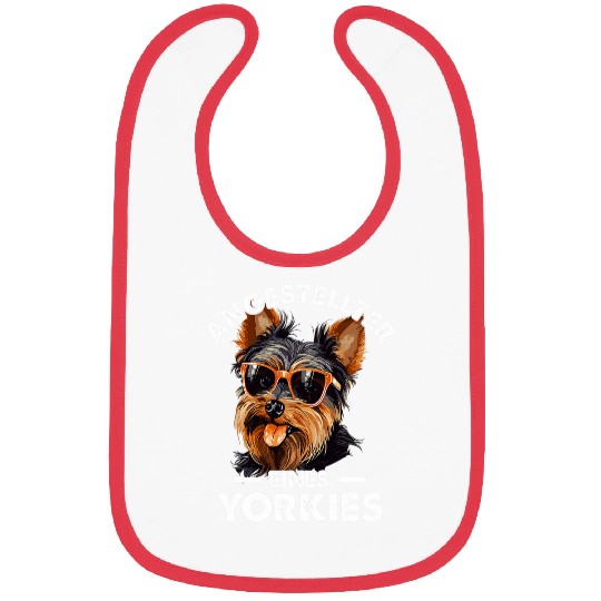 Yorkshire Terrier Employee Funny Saying Dog Bibs