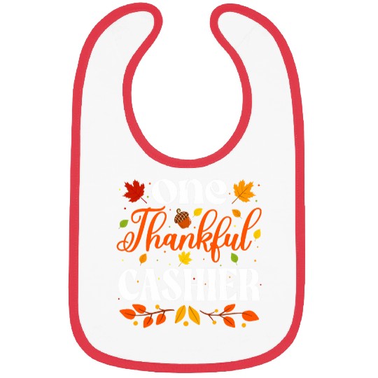 One Thankful Cashier Thanksgiving Cashier Fall Bibs