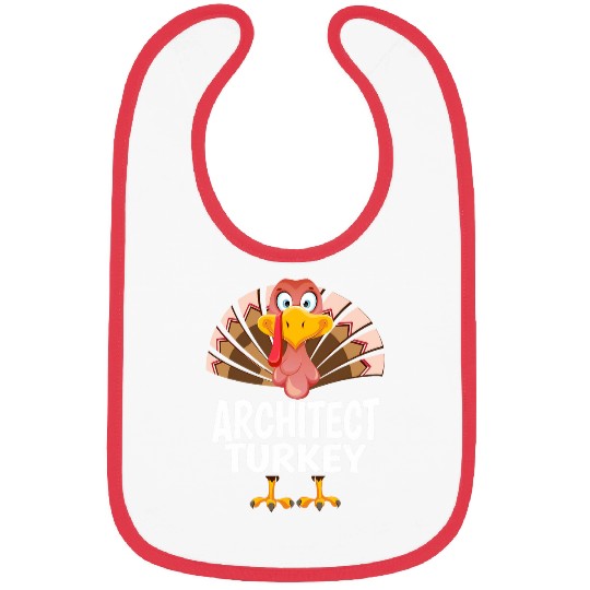 Thanksgiving Architect Turkey Matching Pajama Bibs