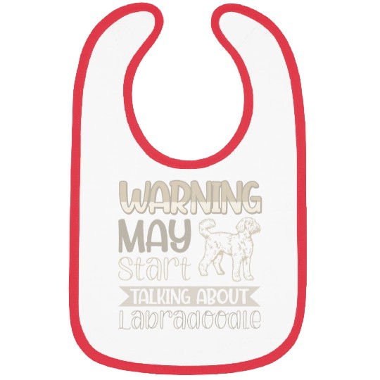 Warning May Start Talking About Labradoodle Dog 1 Bibs