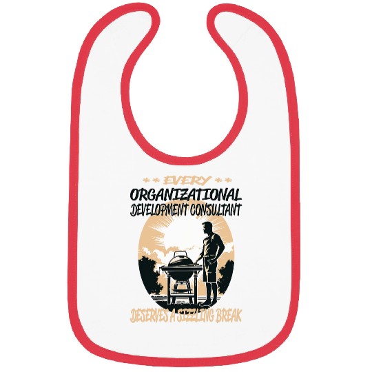 Organizational Development Consultant Funny BBQ Chef Grill Bibs