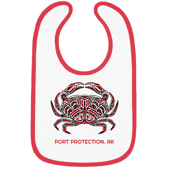 Port Protection Alaska Dungeness Crab Native American Bibs