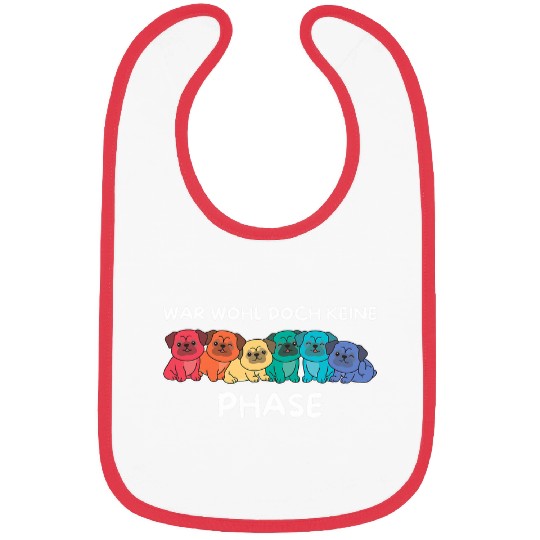 Rainbow Flag Gay Pride LGBTQ Pug Bibs