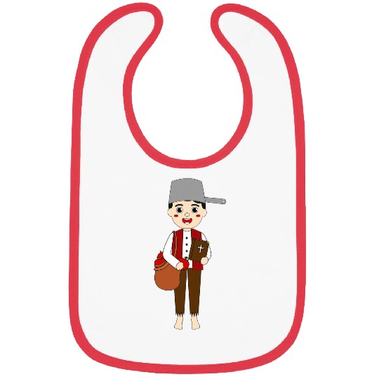 Johnny Appleseed Day Apple Tree Farmer Orchard Seed Kids Bibs