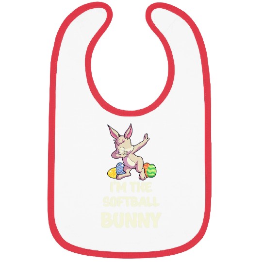 Softball Bunny Matching Family Group Easter Party Bibs