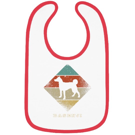vintages Retro 1970s Dog Breed Basenji Bibs