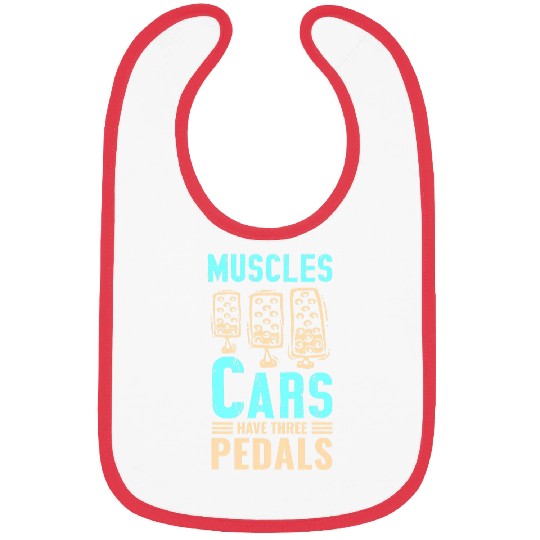 Muscle Carss Three Pedal Manual Gear Car Driver 21 Bibs