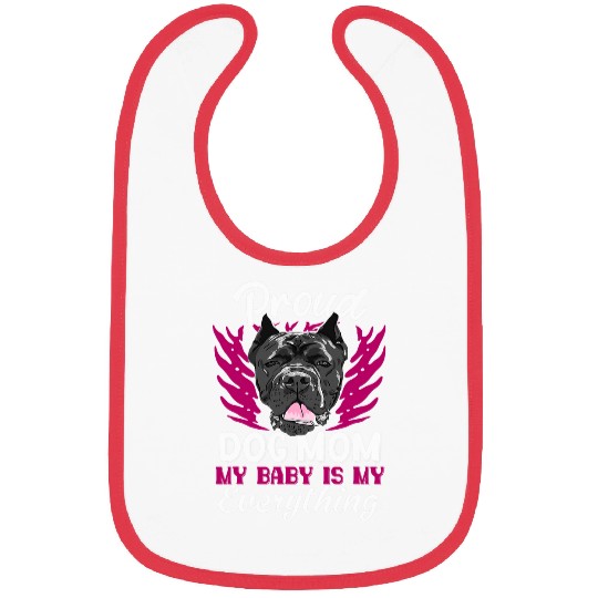 Proud Cane Corso Dog Mom Gift for Women Bibs