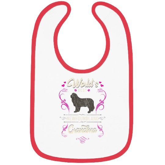 Worlds bests Newfoundland Grandma Dog Breed Owner Bibs