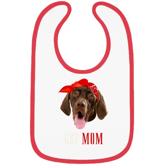 Womens German Shorthair Pointer bests GSP Mom Ever Bibs